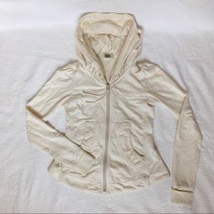 Prairie Underground Short Cloak Hoodie Ivory Small